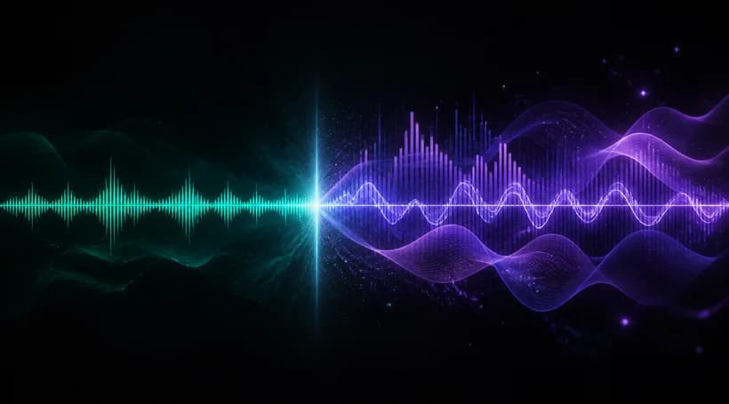 Original source audio flowing into a newly generated musical section