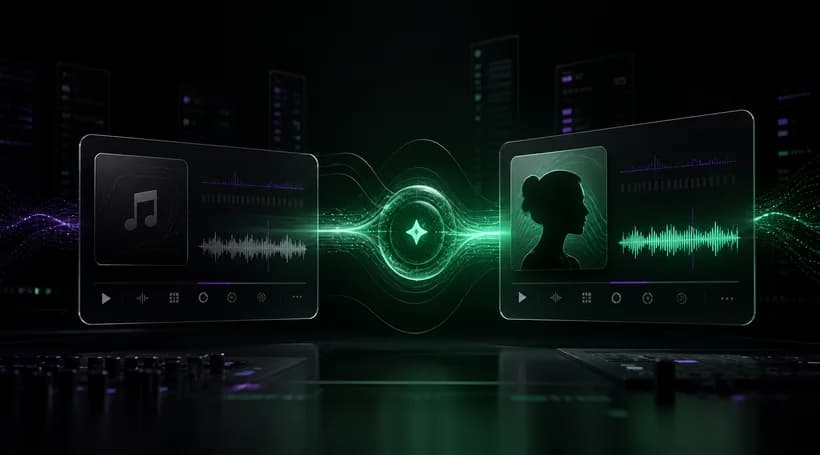 Transform a song into an AI voice cover